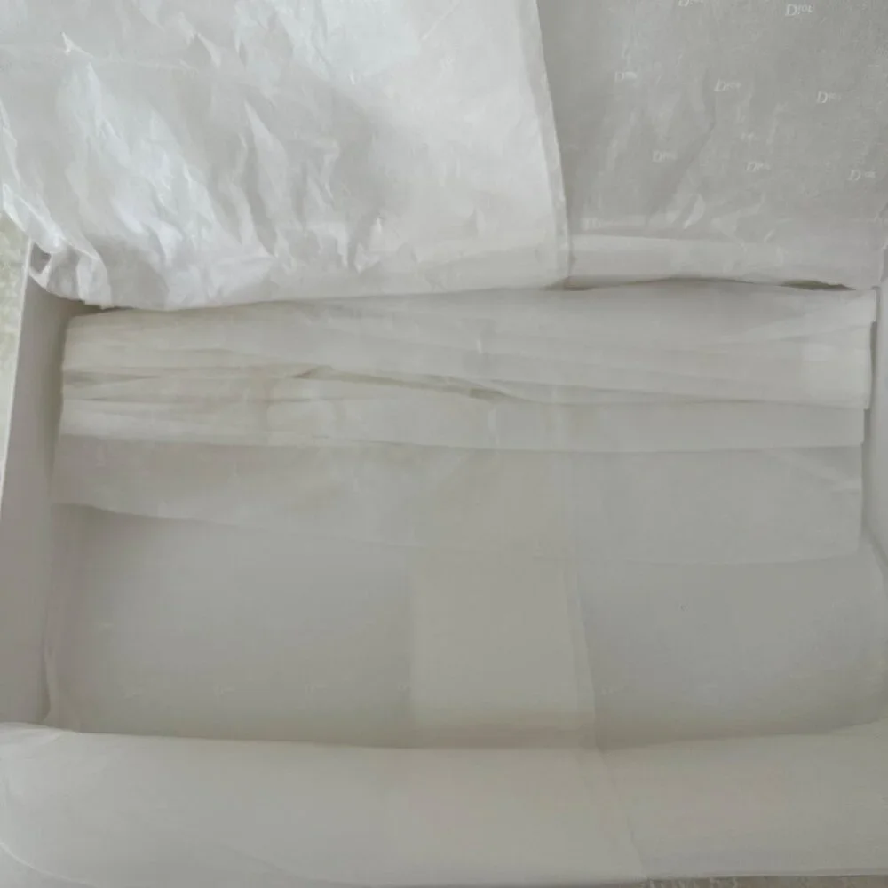 Christian Dior Empty Gift Box For A Small Shoulder Bag White Black 0/S